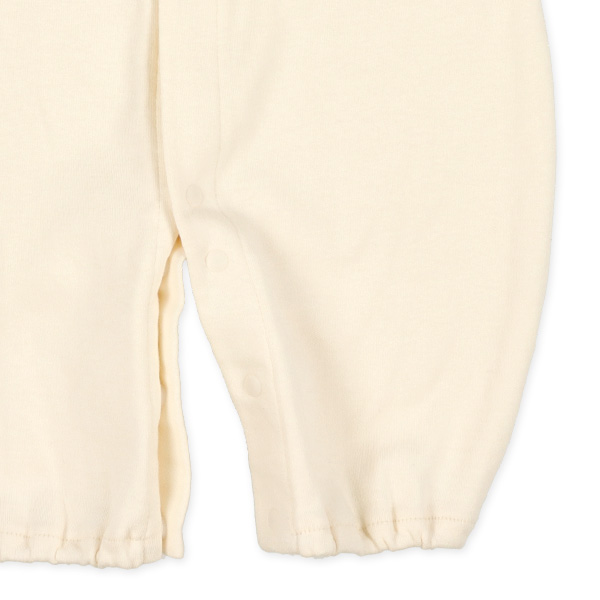 スムースヨーク切り替え刺繍長袖コンビドレス