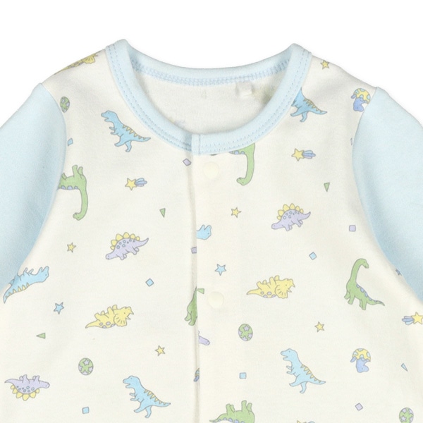 スムース恐竜トサカ長袖コンビドレス