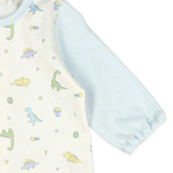 スムース恐竜トサカ長袖コンビドレス