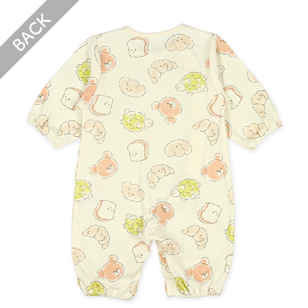 スムースパン屋さん長袖コンビドレス