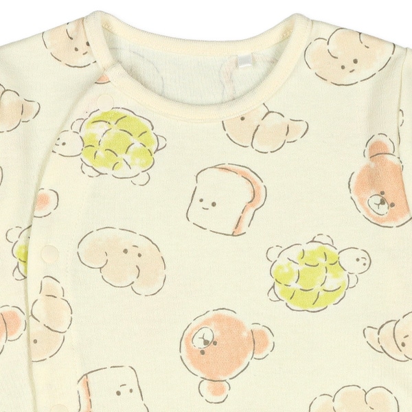 スムースパン屋さん長袖コンビドレス