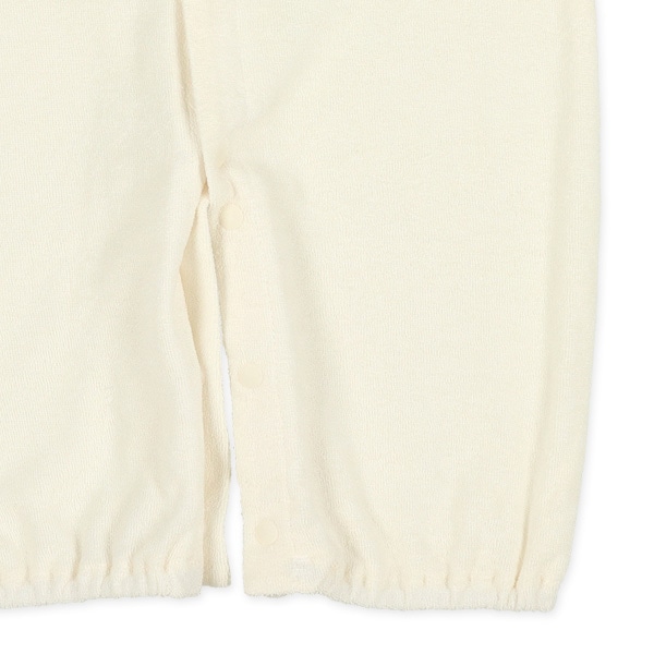 パイルカラー袖配色長袖コンビドレス