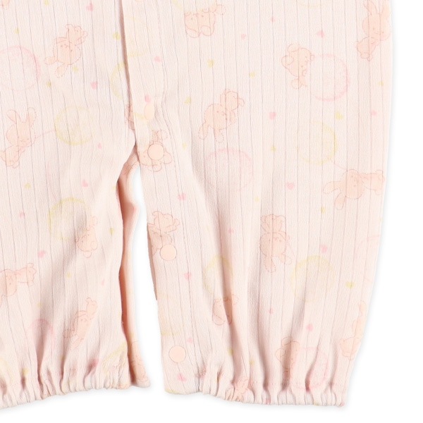 スムース針抜きふわふわアニマル長袖コンビドレス