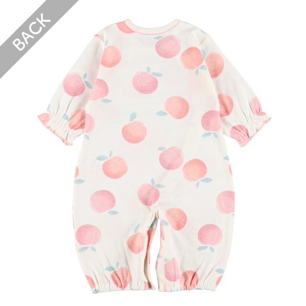 スムースピーチリボン長袖コンビドレス