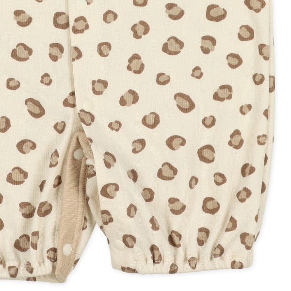 スムースアニマルプリント長袖コンビドレス