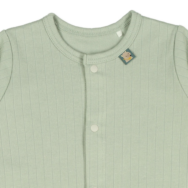 スムース針抜きシンプル長袖コンビドレス