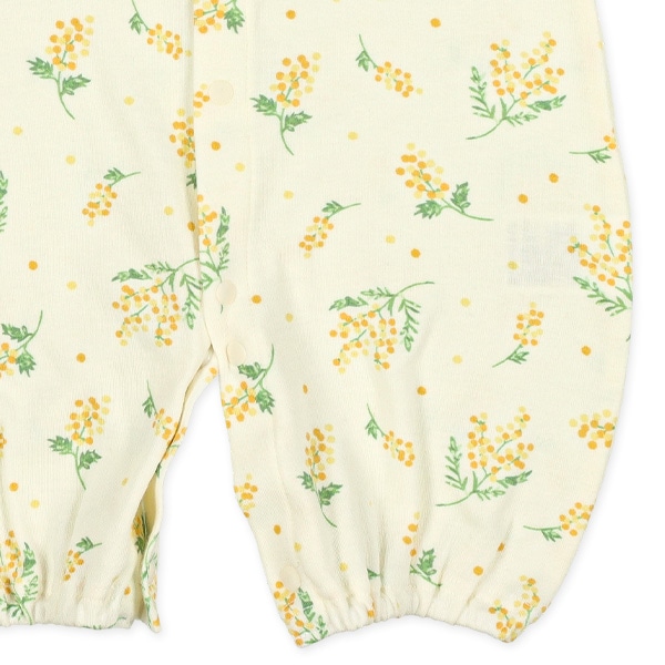 スムースミモザ長袖コンビドレス