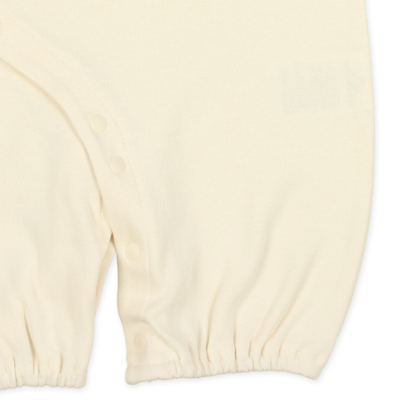 スムースアニマルアップリケ長袖コンビドレス