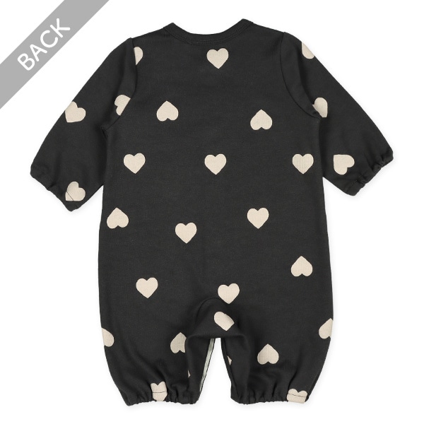 スムースシンシアハート長袖コンビドレス