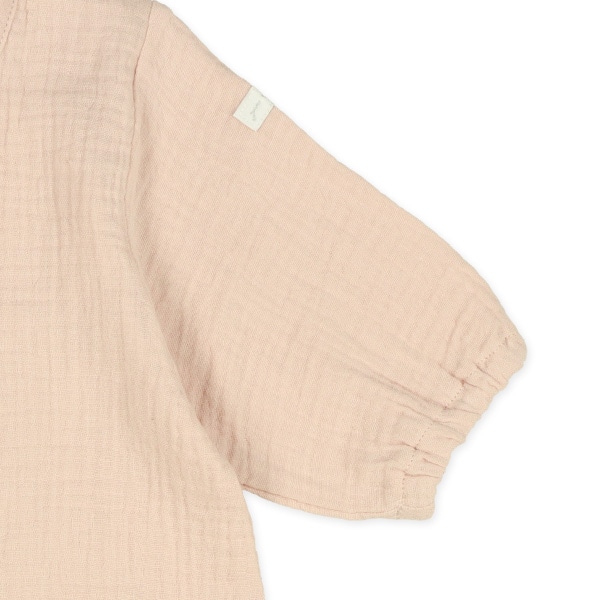 ガーゼプレーンチケット長袖コンビドレス