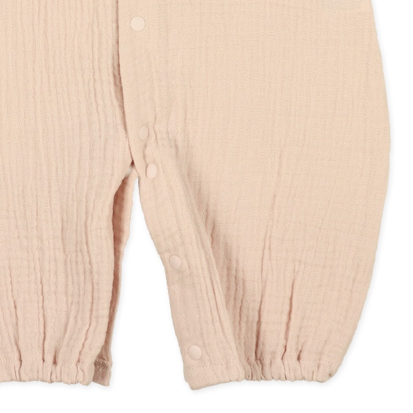 ガーゼプレーンチケット長袖コンビドレス