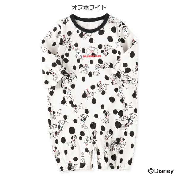 スムース総柄長袖コンビドレス（101匹わんちゃん）