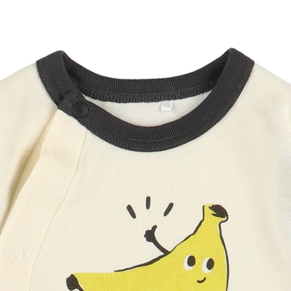 スムースバナナ長袖コンビドレス