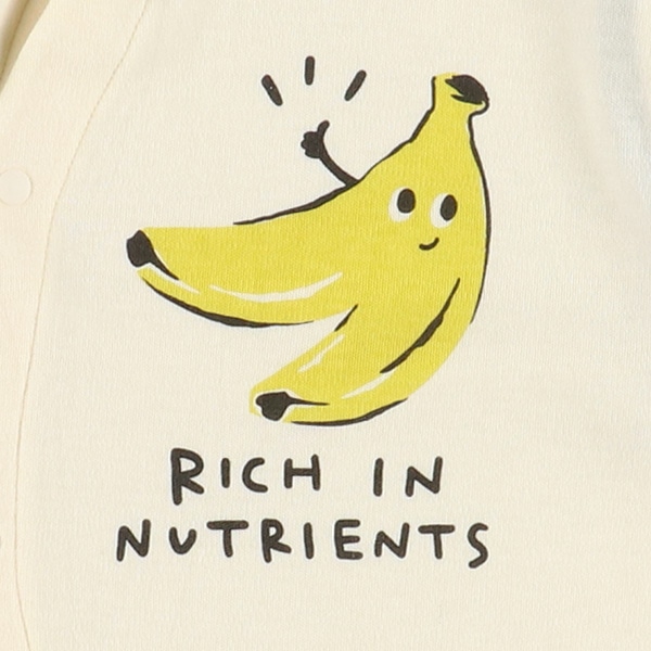 スムースバナナ長袖コンビドレス