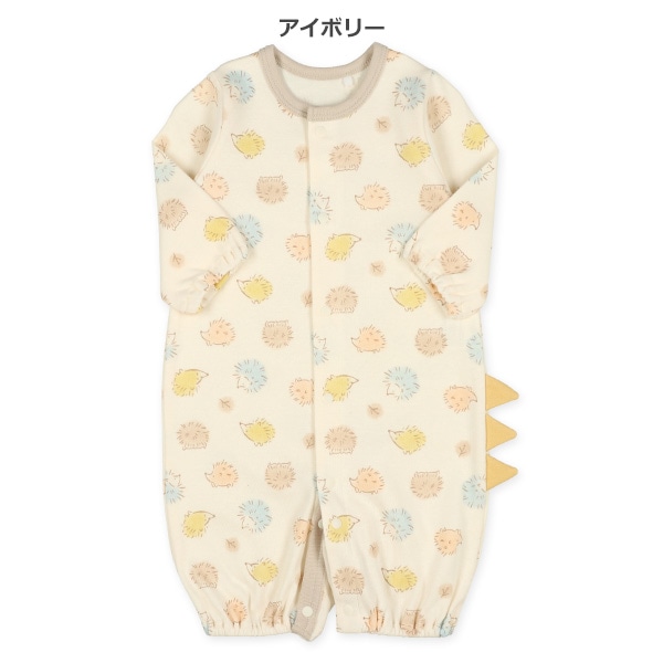 スムースハリネズミいっぱい長袖コンビドレス