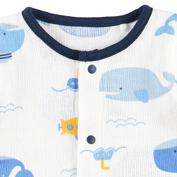 海の生き物長袖コンビドレス