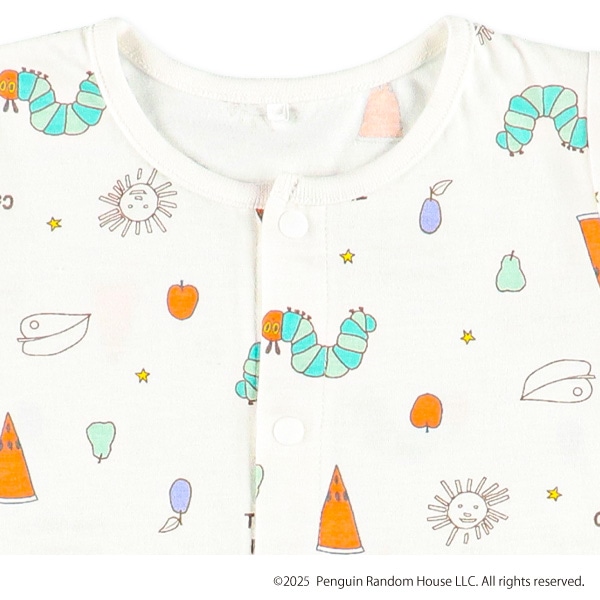 天竺半袖コンビドレス（はらぺこあおむし）