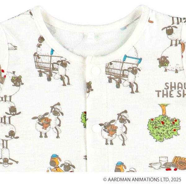 天竺半袖コンビドレス（ひつじのショーン）