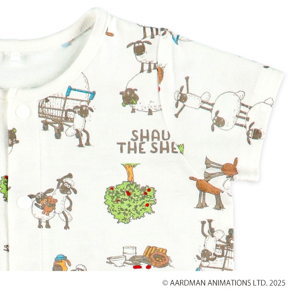 天竺半袖コンビドレス（ひつじのショーン）