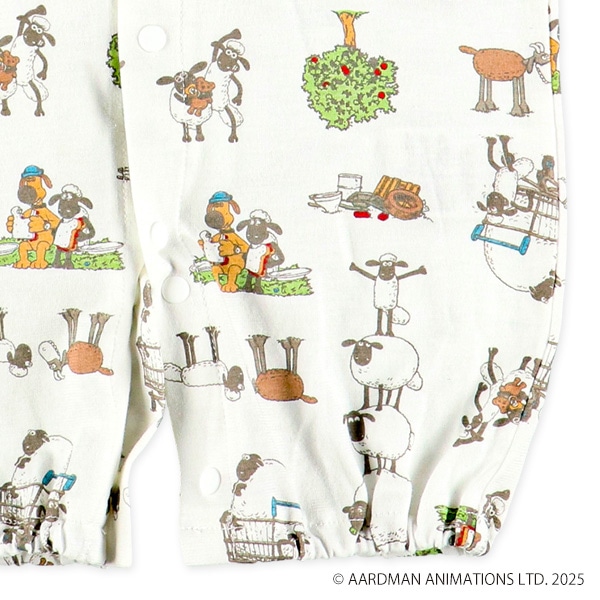 天竺半袖コンビドレス（ひつじのショーン）