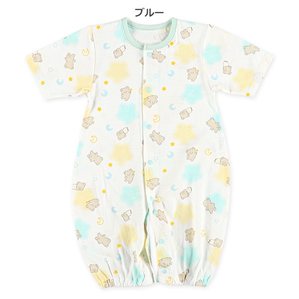 天竺アニマルドリーム半袖コンビドレス