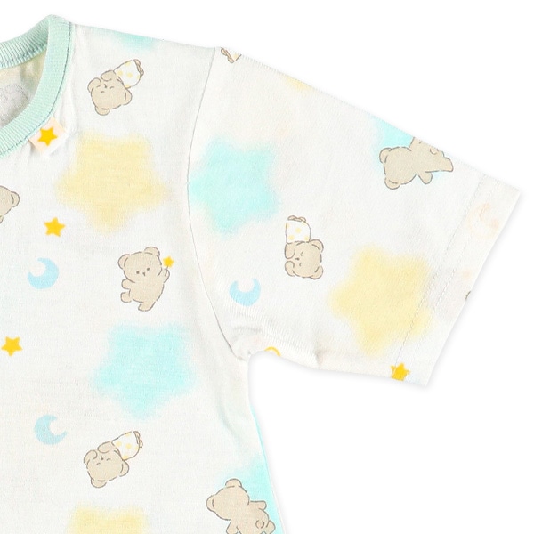 天竺アニマルドリーム半袖コンビドレス