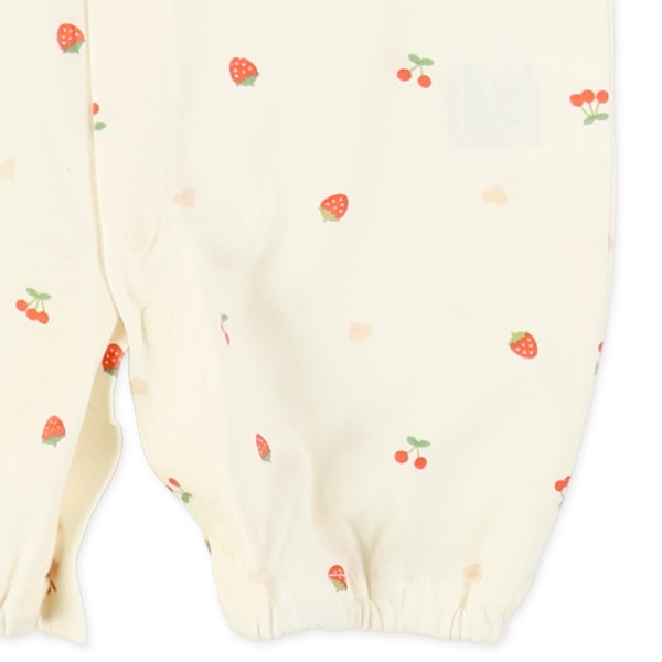 天竺フルーツハート半袖コンビドレス