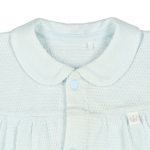 天竺襟付き半袖コンビドレス