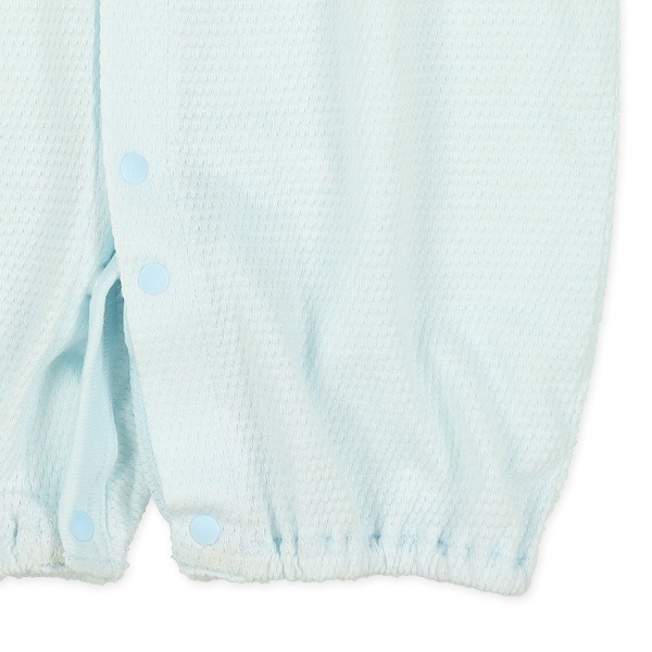 天竺襟付き半袖コンビドレス