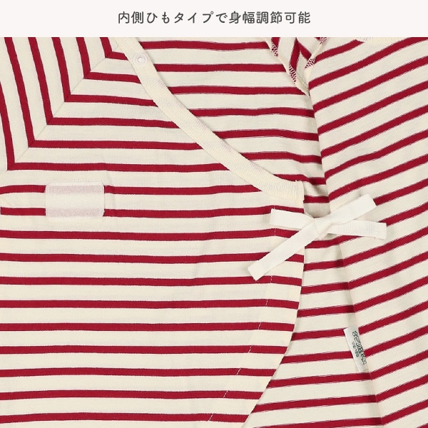 天竺ベーシックボーダー半袖コンビドレス