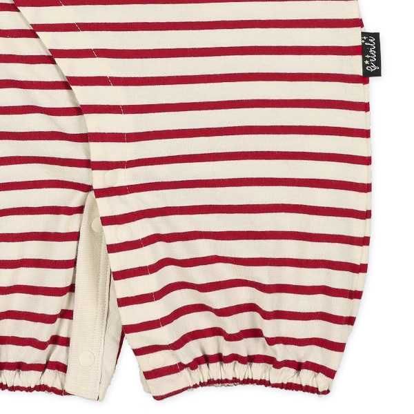 天竺ベーシックボーダー半袖コンビドレス