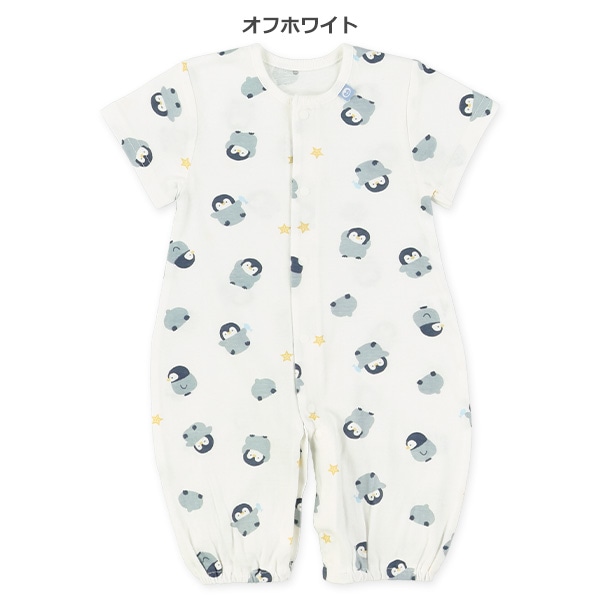 天竺ペンギン半袖コンビドレス