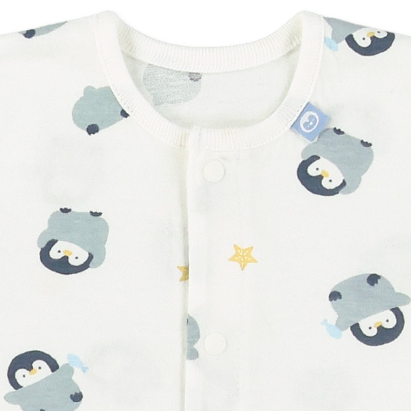 天竺ペンギン半袖コンビドレス