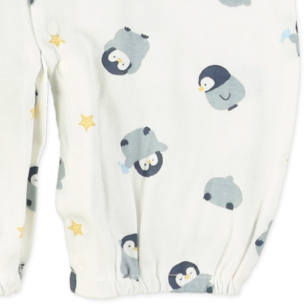 天竺ペンギン半袖コンビドレス