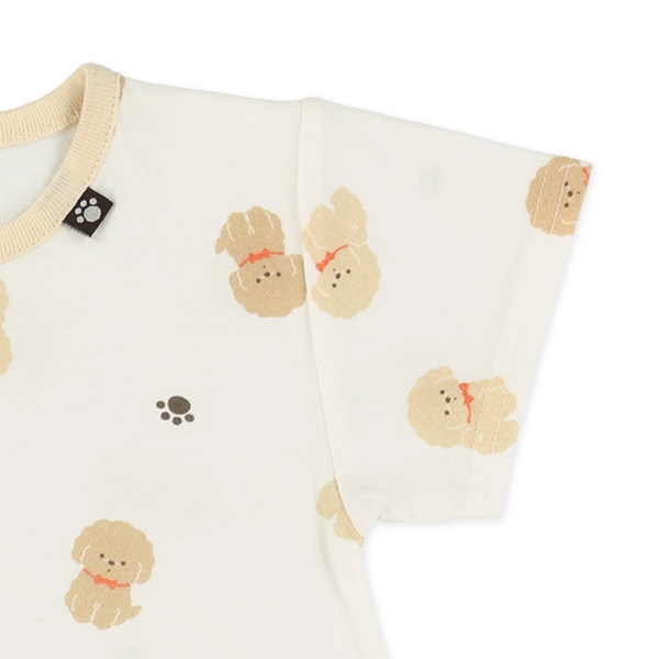 天竺プードル半袖コンビドレス