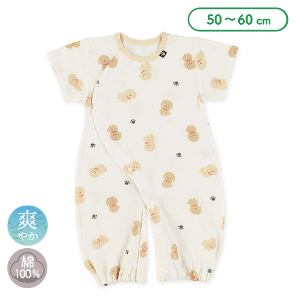 天竺プードル半袖コンビドレス