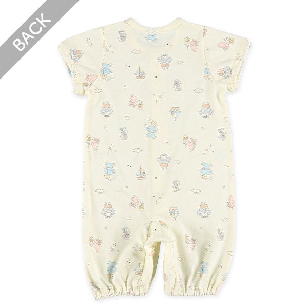 天竺メルヘンアニマル半袖コンビドレス