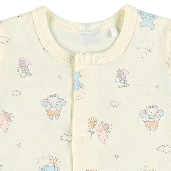 天竺メルヘンアニマル半袖コンビドレス