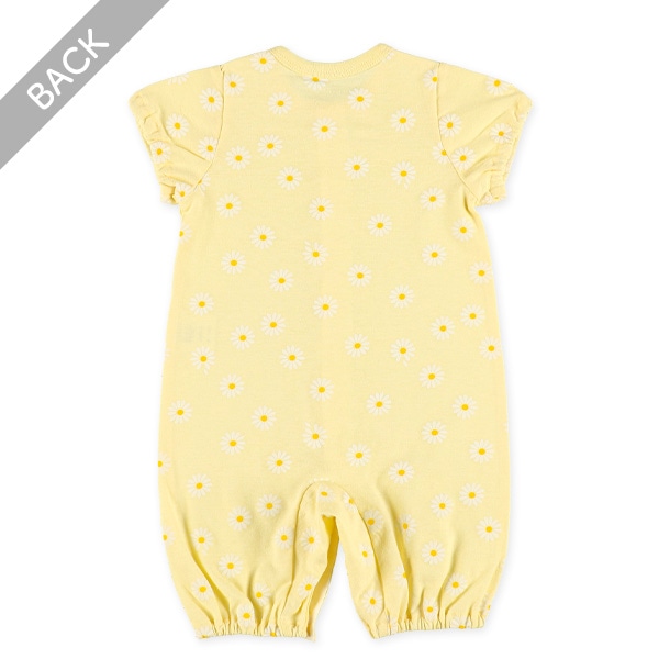 天竺マーガレット半袖コンビドレス