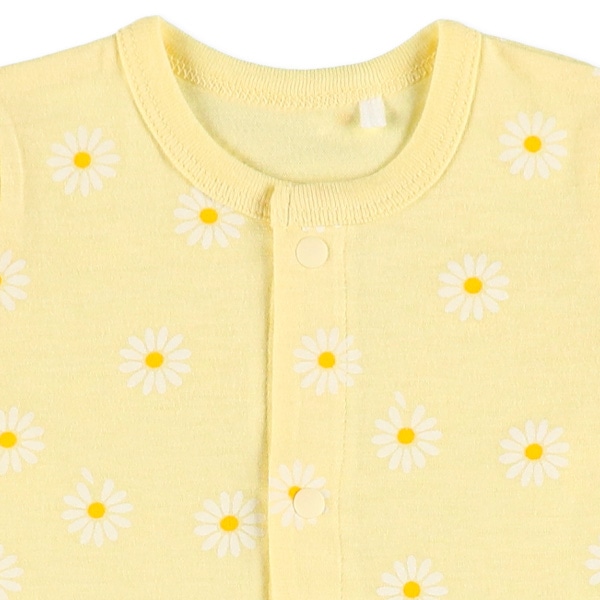 天竺マーガレット半袖コンビドレス