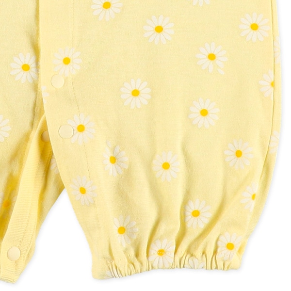 天竺マーガレット半袖コンビドレス