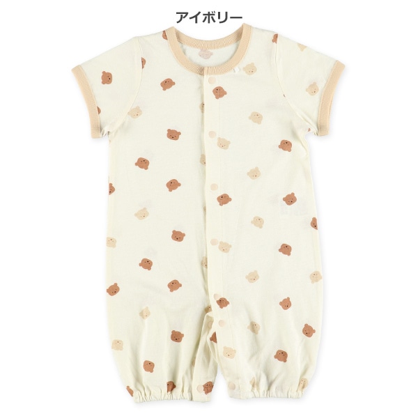 天竺クラシックベア半袖コンビドレス