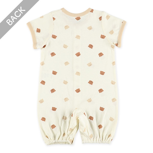 天竺クラシックベア半袖コンビドレス