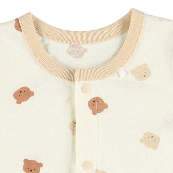 天竺クラシックベア半袖コンビドレス