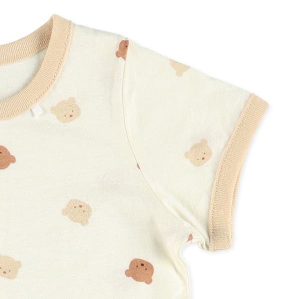 天竺クラシックベア半袖コンビドレス