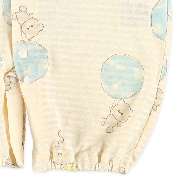 天竺バルーンベア半袖コンビドレス