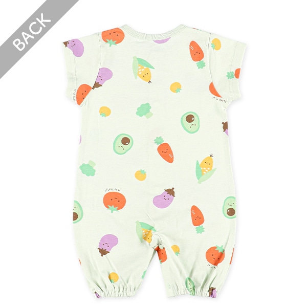 天竺ベジタブル半袖コンビドレス