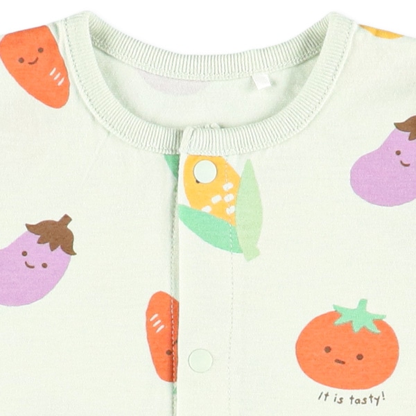 天竺ベジタブル半袖コンビドレス