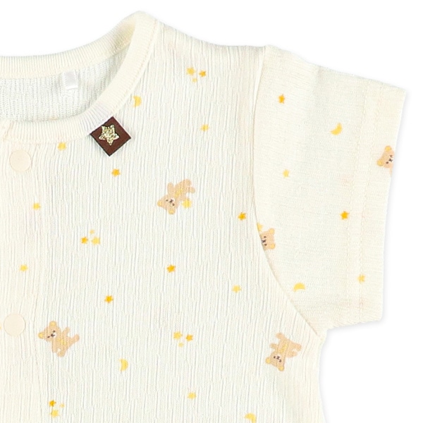 くま夜空半袖コンビドレス