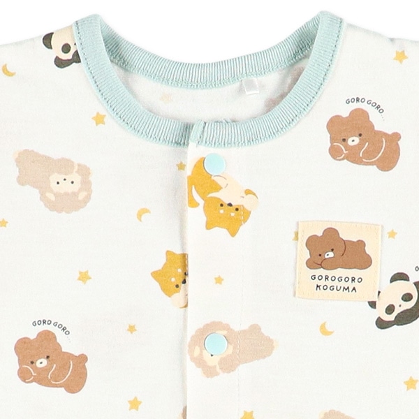 天竺ゴロゴロアニマル半袖コンビドレス